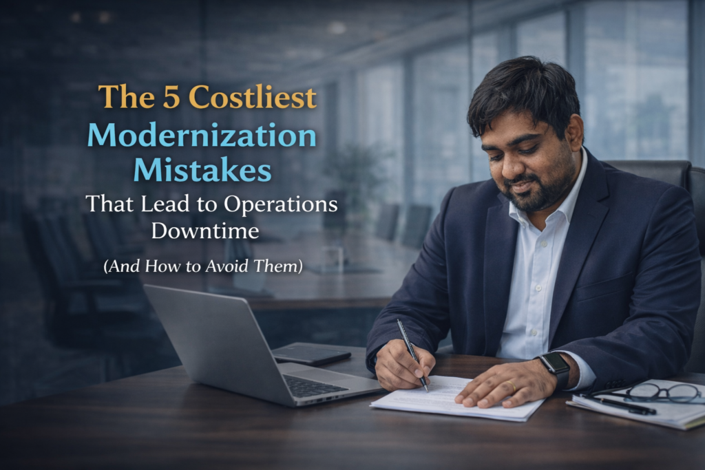 The 5 Costliest Modernization Mistakes That Lead to Operations Downtime (And How to Avoid Them)