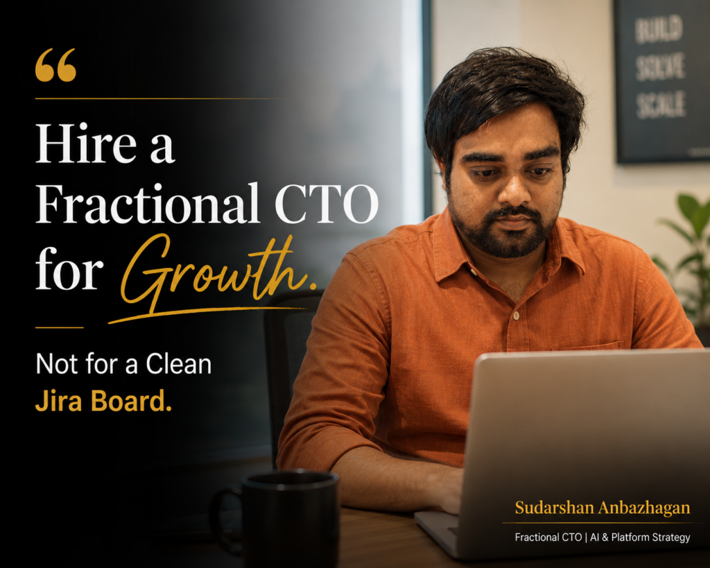 Fractional CTO hiring mistakes companies make | Sudarshan Anbazhagan