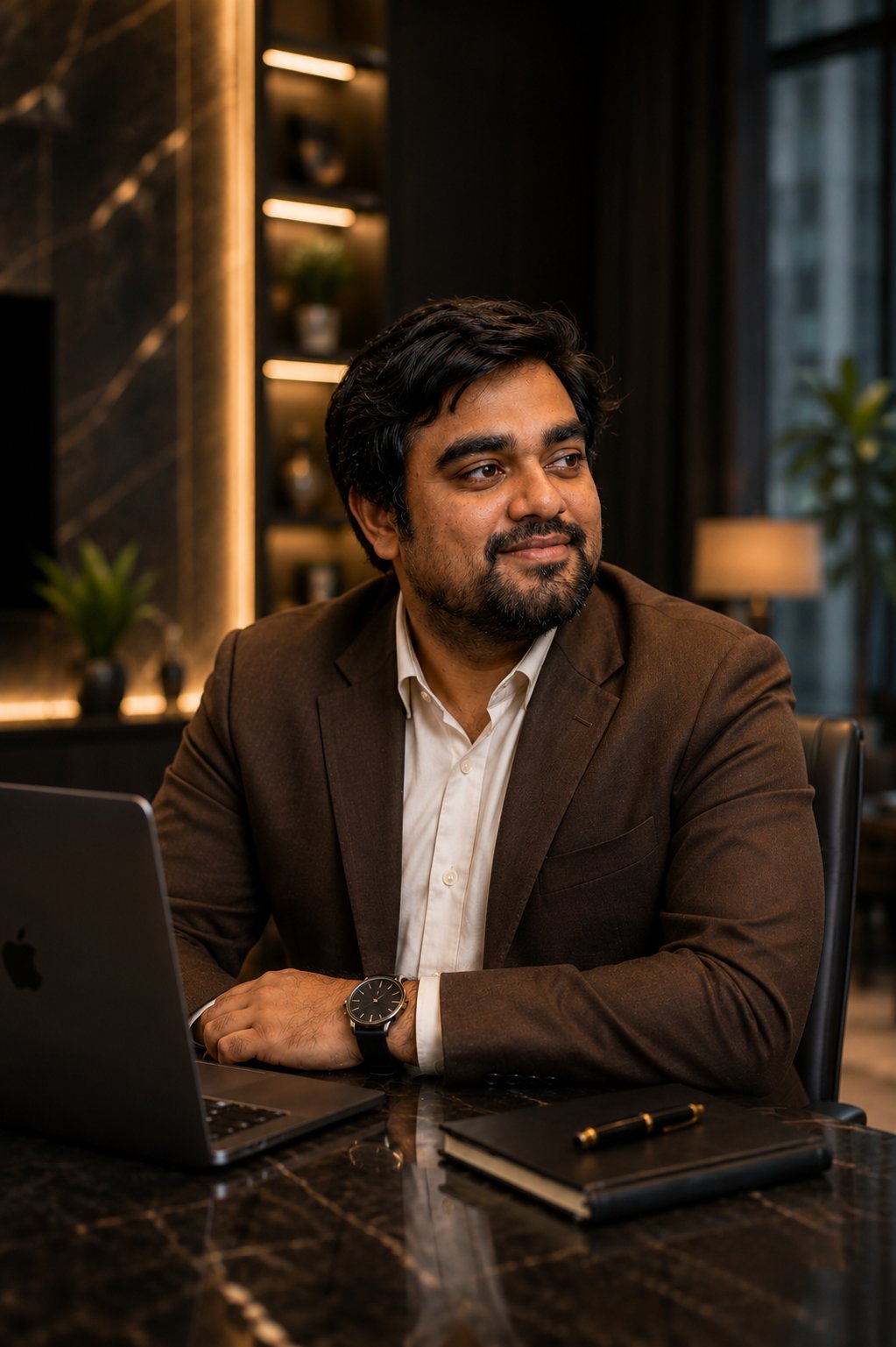 Sudarshan Anbazhagan speaking with leadership teams