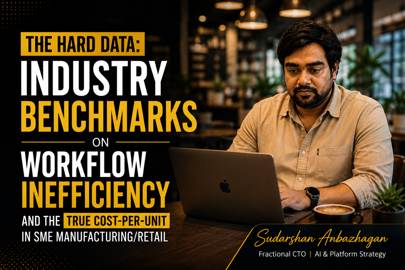 workflow inefficiency cost-per-unit SME | Sudarshan Anbazhagan, Fractional CTO