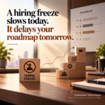 Hiring freeze insight by Sudarshan Anbazhagan, Executive Tech Coach and Fractional CTO