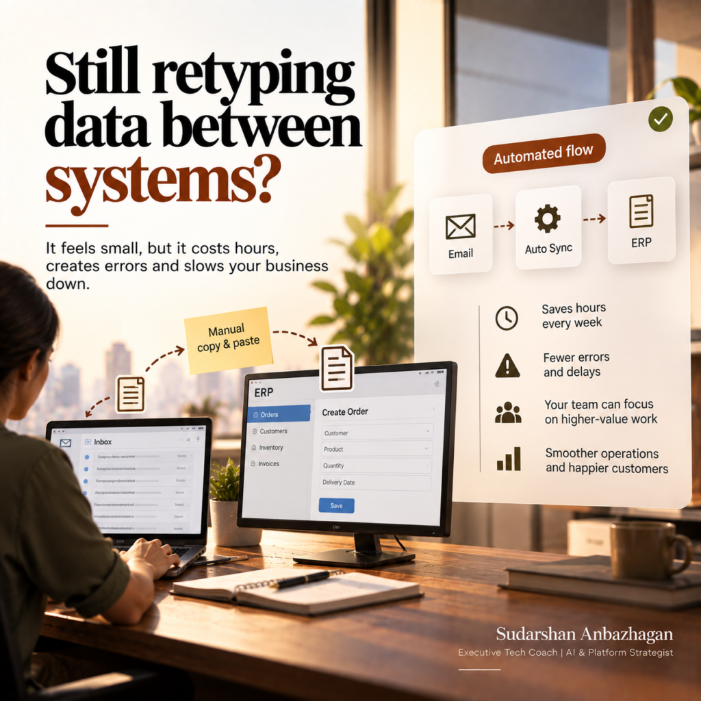 System integration for operations insight by Sudarshan Anbazhagan, Executive Tech Coach and Fractional CTO